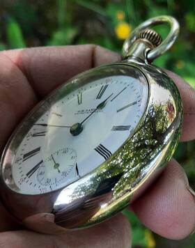 222663 Seth Thomas 18s Pocket Watch 1889 Wow Adjusted Fancy Scrolling Movement