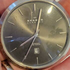 334lssm Skagen Denmark Pocket Watch Needs Battery