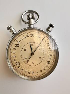 1980-th Slava Super Rare Vintage Pocket Split Chronograph Inch Approx