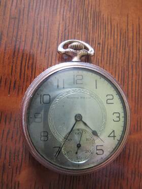 17jgrade South Bend 1049710 1923 Open Face 12s 411 Model 1 Running Serviced Pocket Watch