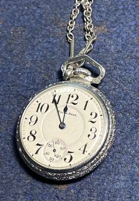 1162933 South Bend 1926 Studebaker Pocket Watch 21j 8adj. Runs A1 Super Nice