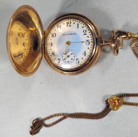 13140 South Bend Running Pocket Watch Pilgrim 15 Jewel