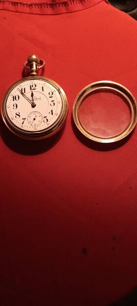 574133 South Bend The Studebaker Near Mint 17js S18 Open Face Swing Out Pocket Watch