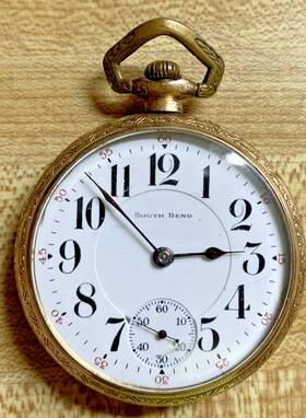 715695 South Bend 1912 16s Model 2 Grade 211 17j 20yr. Nawc 10k Gold Filled Case 78gm