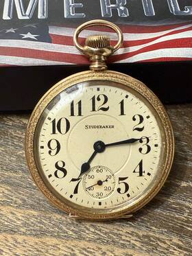 753797 South Bend Pocket Watch Movement Serial Number Question Mark Grade 229