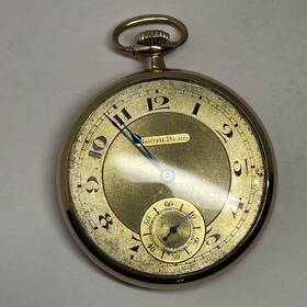 787451 South Bend Pocket Watch Us Double Roller 407 15j Gf S/n 45mm