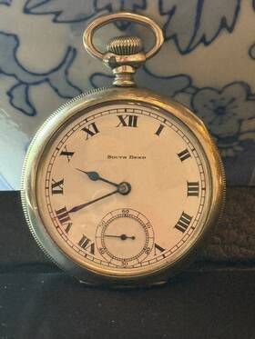 832715 South Bend Pocket Watch Movement Serial Number Question Mark Grade 207