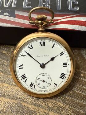 893126 South Bend Pocket Watch Movement Serial Number Question Mark Grade 315