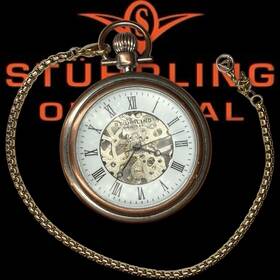 St-91650 St Hrling Original Skeleton Pocket Watch 47mm 17 Jewels Manual