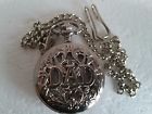 Stainless " Steel Silver Tone Watch Pocket Chain Father 14 "dad