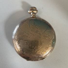 7043468 Stratford 17 Jewels 20 Year Gold Filled Full Hunter Case Pocket Watch With Sparrow