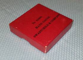 518661 Swartchild And Company Pocket Watch Maker Co Hand Gauge Red Box Only
