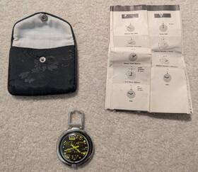 Pub101 Swatch Rare 1995 Pop Musicall Cd Rack Standup Pocket Watch Vintage