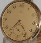 Swiss 14k Fob Omega Scarce Pocket Yellow Solid Watch Gold