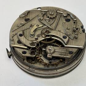 21393 Swiss Vintage Arnold Huguenin Chronograph Repeater Pocket Watch Movement Only