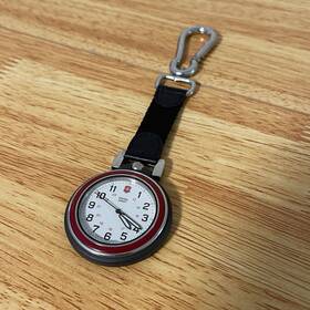 02035666 Swiss Army Vtg Collectible Quartz Pocket Watch Luminous Hands