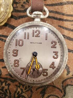 A76130 Swiss Military Vintage Gents Manual Pocket Watch.g.s.mxll Outer Box