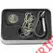 Sww-1564-bk Smith Wesson Black Dog Tag Watch W Carabiner Stainless Storage Box 024718156033