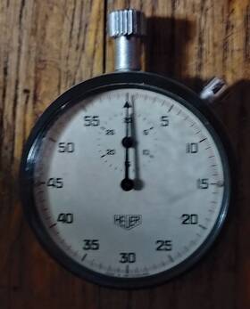 408.213 Tag Heuer 1977 Stopwatch 1/100 Minute Stop Watch
