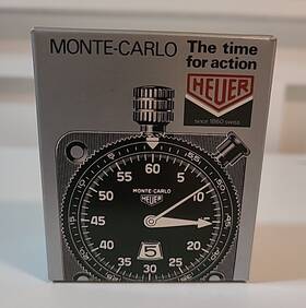 542.817 Tag Heuer Monte Carlo Stopwatch Rally Dash Timer Box Set Black