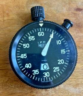 542.838 Tag Heuer Vintage Monte-carlo Ifr Dashboard Rally Timer Stopwatch Ref