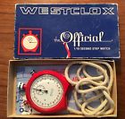 40073 "the " 1 Watch Stop 10 Vintage Westclox Red Working Rally Official