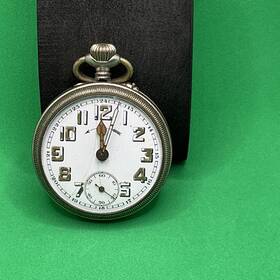 W019 Thiel Vintage Alarm Pocket Watch Made In Germany Silver
