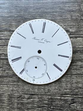 14670 Thomas F Cooper Antique F. Pocket Watch London - Face Only Part