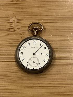 1736453 Tiffany & Co. And Company Pocket Watch Sterling Silver Needs Repaired