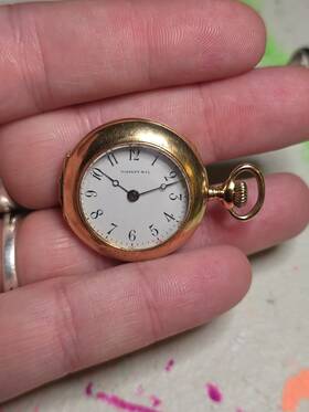 937276 Tiffany & Co. And Antique 18k Gold Pocket Watch #937276 Side Winder