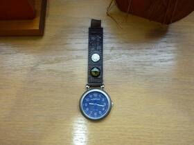 Timex 048148467026 1999 Expedition Compass Blue Dial Silver Tone Pocket Watch