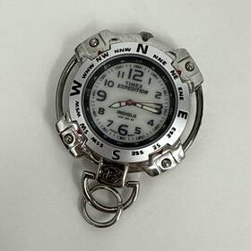 85608w Timex Expedition Indiglo Pocket Watch Untested For Parts Or Repair
