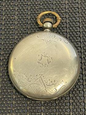 44368 Tissot Antique H.l. Locle Silver Pocket Watch Full Jeweled #44368 Parts/repair
