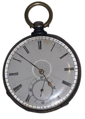 Sn3192 Tobias London Silver Case Pocket Watch 13j Anchor Escapement Not Working