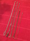 Tone Chains Lot Filled 5 Copper Pocket Gold Vintage Antique Watch