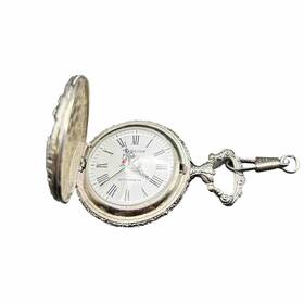 31278 Trafalgar Pocket Watch Hunting Scene Crown Missing 1970s England