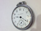 Train Pocket Case Railway Repair Vintage Silver 18 Watch Hampden Parts