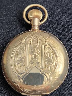 102795 Trenton Watch Company 14k Solid Yellow Gold Pocket Warranted U.s. Assay Case # 128 Gr