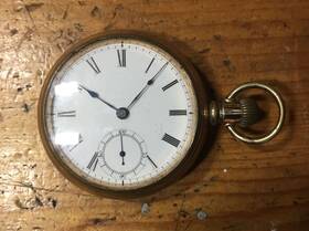 1888h U.s. Watch Company 1895 Us Co. Pocket Grade 52 M 18s 17j Adjusted Works Great