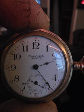 629992 United States Watch Co. 1890s Company Pocket Gold-filled B&b Case Inop