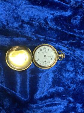 723899 Unites States Watch Co Antique United Co. Pocket 14k Gold Filled - Serial 15j