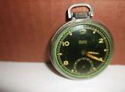 Untested Vtg Vintage Westclox Pocket Ben Black Face Watch