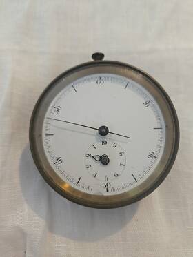 1860-1880 Victor Fleury Inch Us Lighthouse Establishment Brass Stop Watch Paris