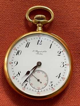 12534 Victorin Piguet Beautiful 18k Gold Pocket Watch Extremely Rare