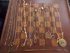 Vintage Antique Lot Chains. Filled. Parts Repair Gold Watch