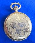 Vintage Gold Wind-up Watch Tone Pocket Swiss Manual Works Sheffield Etched