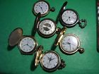 Vintage Pocket Quartz 6 Lot Watches Retro Parts Mixed Repairs