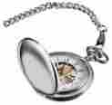 Vpw003 Visol Quinn Polished Chrome Mechanical Pocket Watch 849847004334