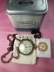 Vt-2520 Fossil Nib Vintage Pocket Watch Plastic Still On Face Of