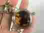 Vt2595 Fossil Rare Pocket Watch Tortoise Pocketwatch Chain Mens Jewelry